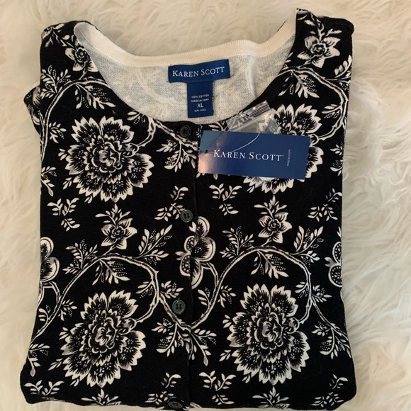 Floral Cardigan. XL - Picture 3 of 4